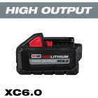 Milwaukee M18 REDLITHIUM Lithium-Ion High Output XC 6.0 Ah Battery Pack Image 1