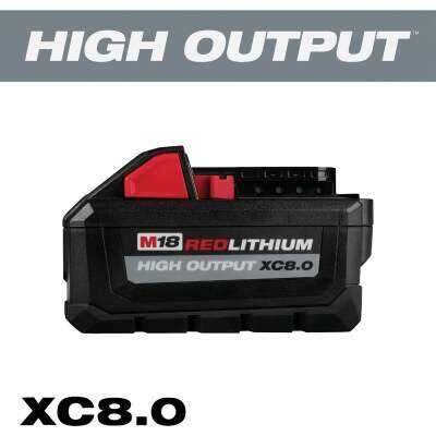 Milwaukee M18 REDLITHIUM Lithium-Ion High Output XC 8.0 Ah Battery Pack